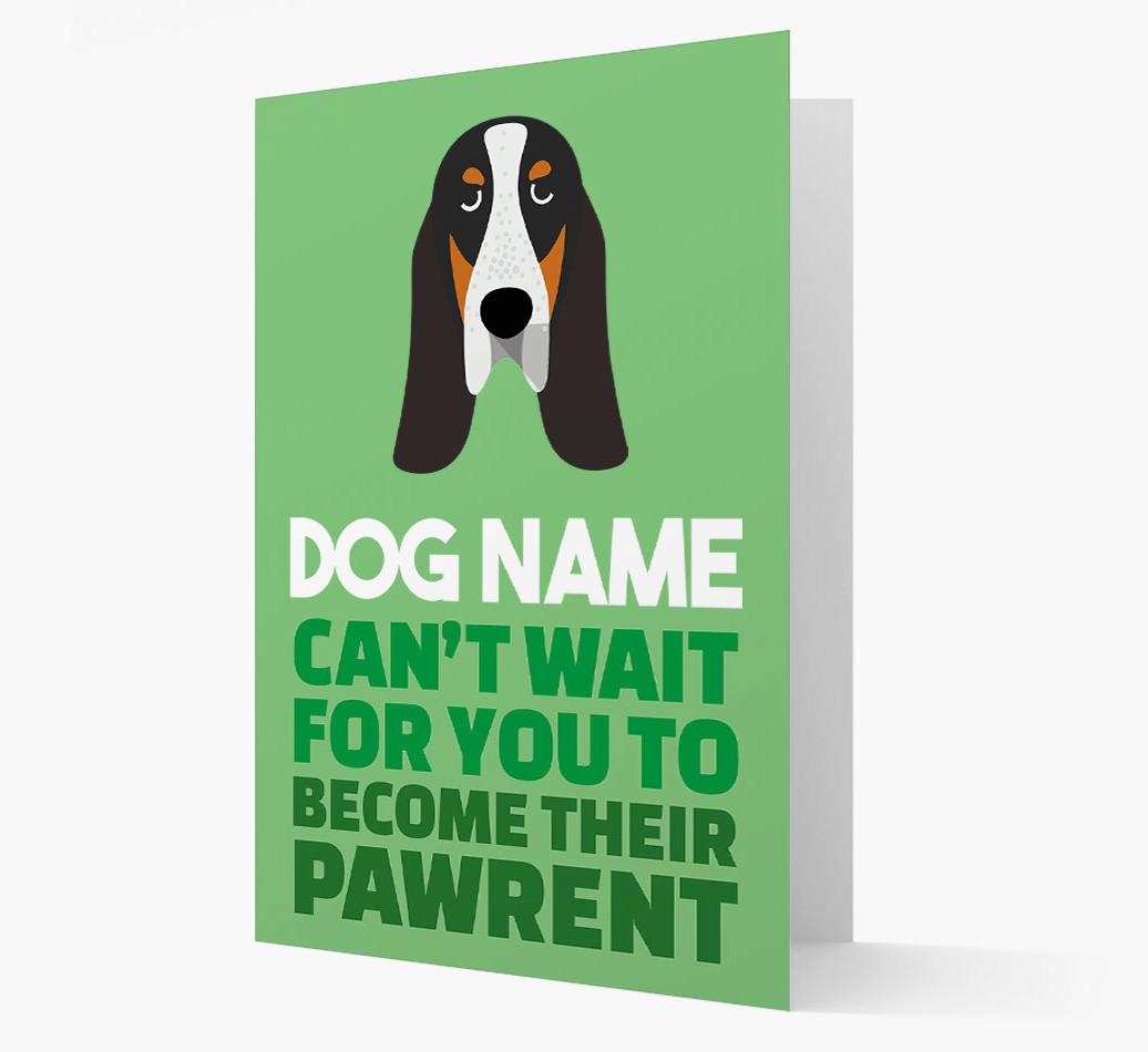 'Happy Anniversary Future Dog Parent' Card with {breedFullName} Icon