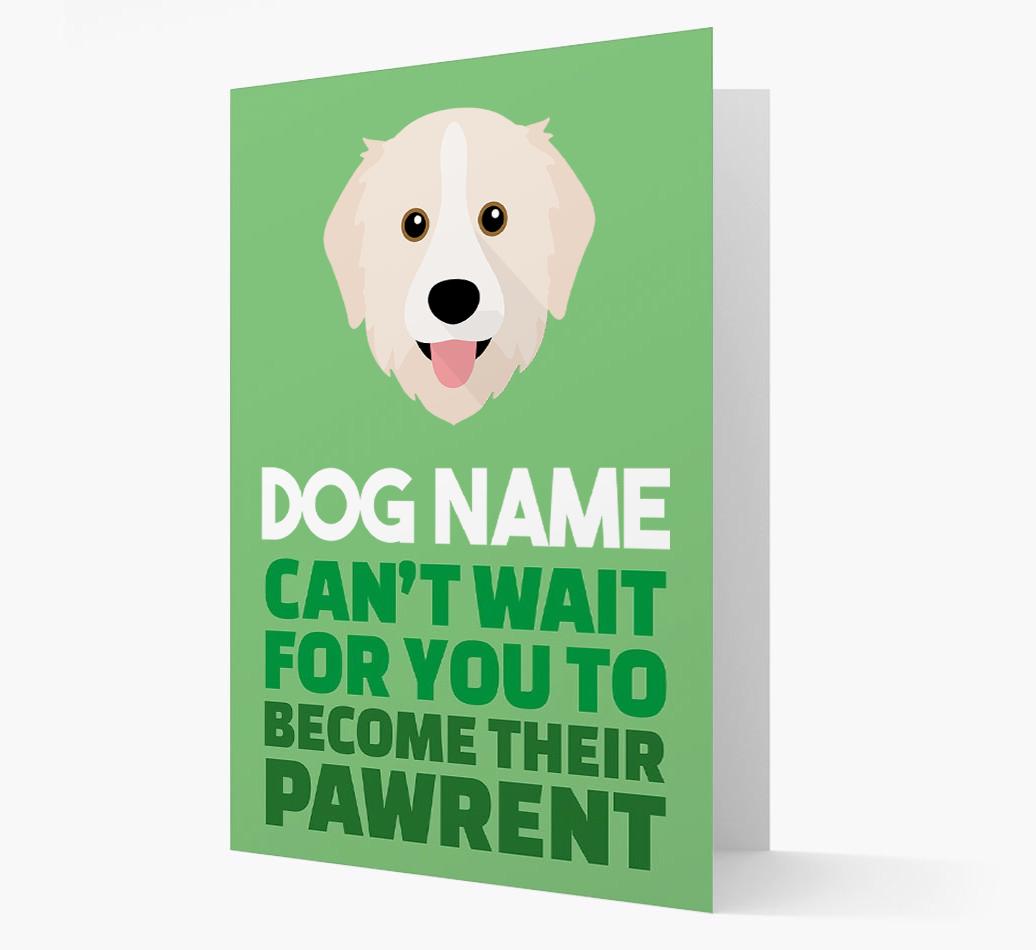 'Happy Anniversary Future Dog Parent' Card with {breedFullName} Icon