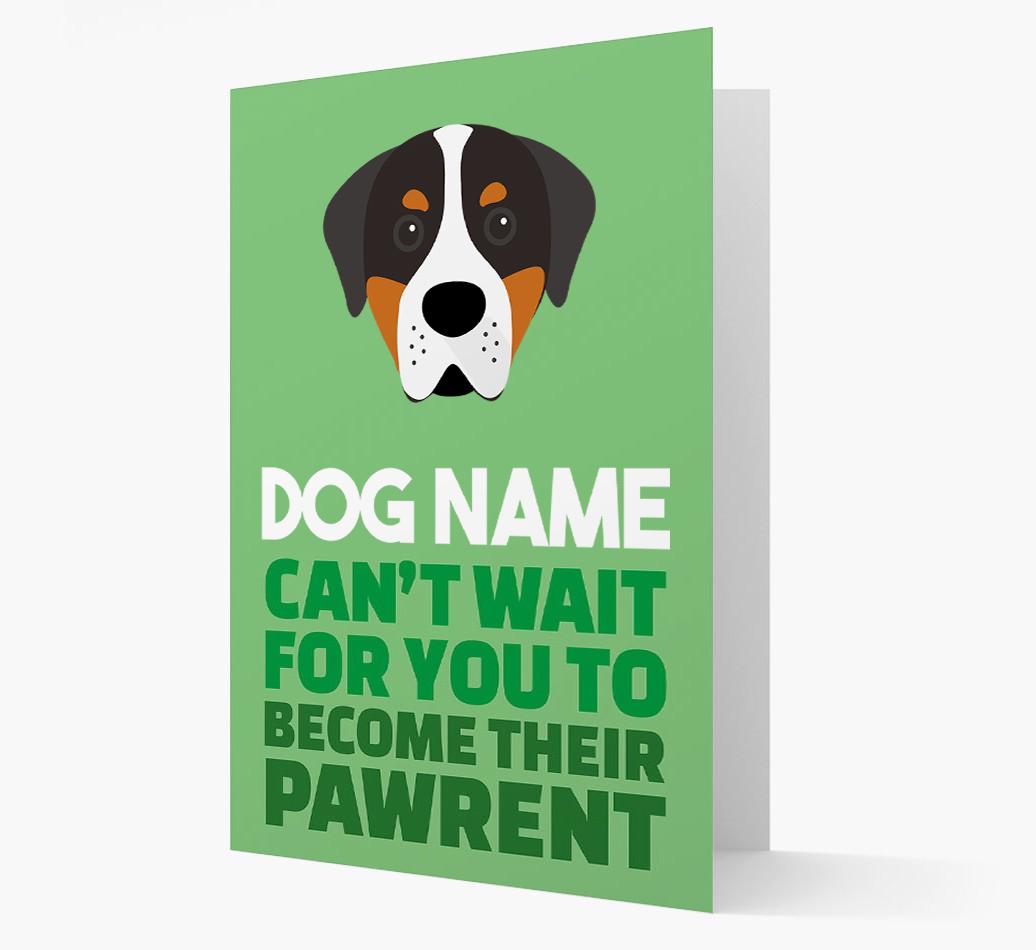 'Happy Anniversary Future Dog Parent' Card with {breedFullName} Icon