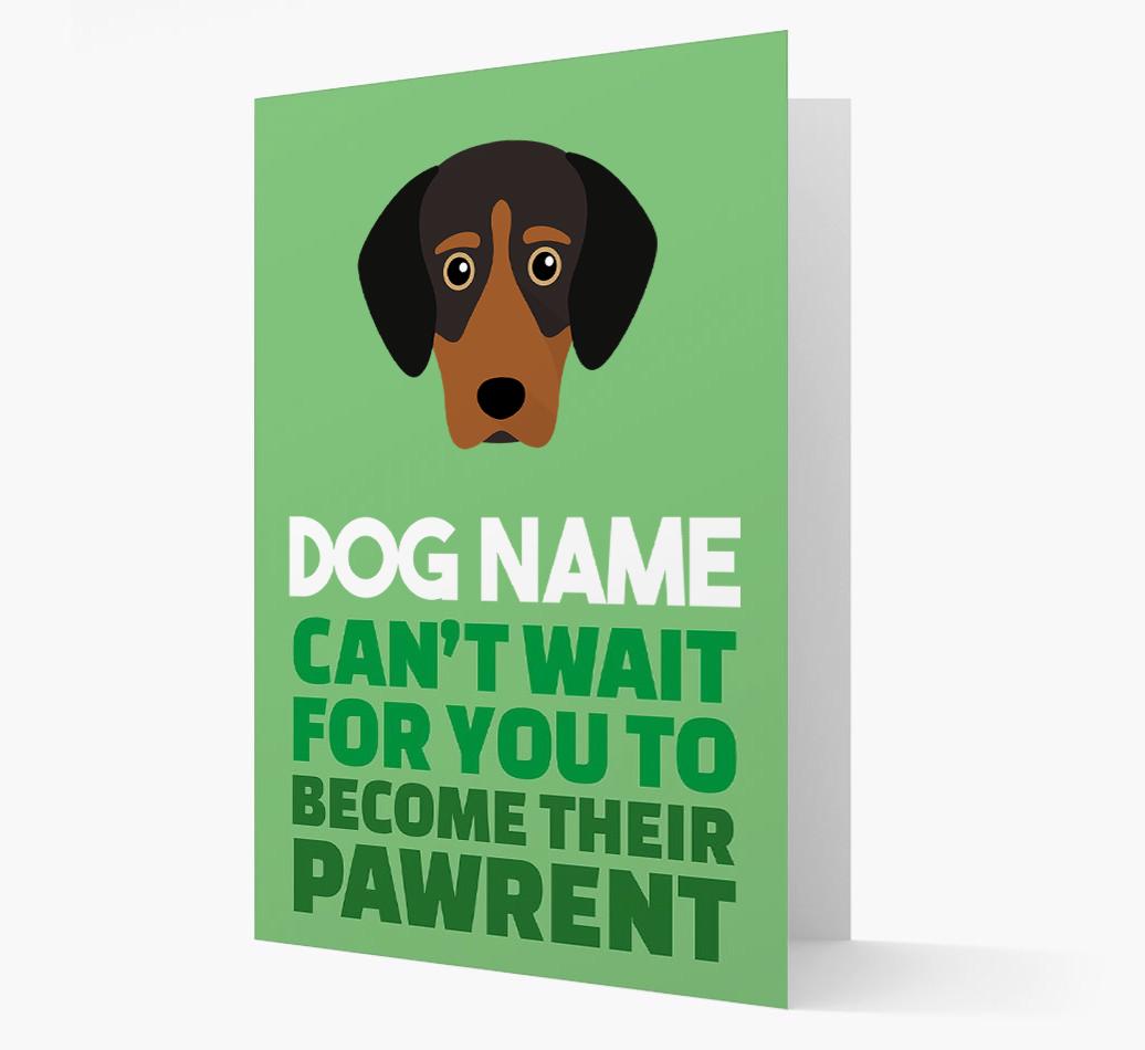 'Happy Anniversary Future Dog Parent' Card with {breedFullName} Icon
