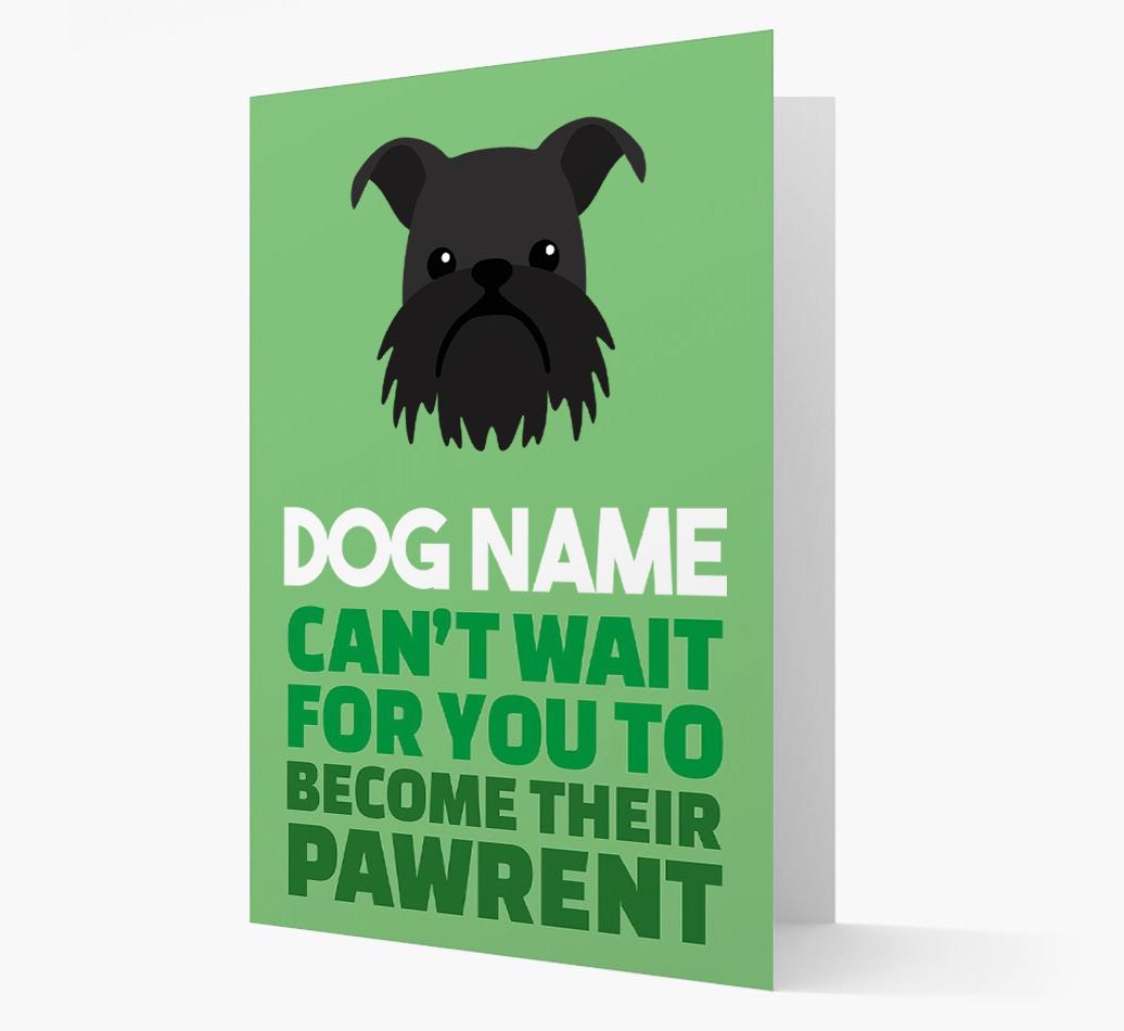 'Happy Anniversary Future Dog Parent' Card with {breedFullName} Icon