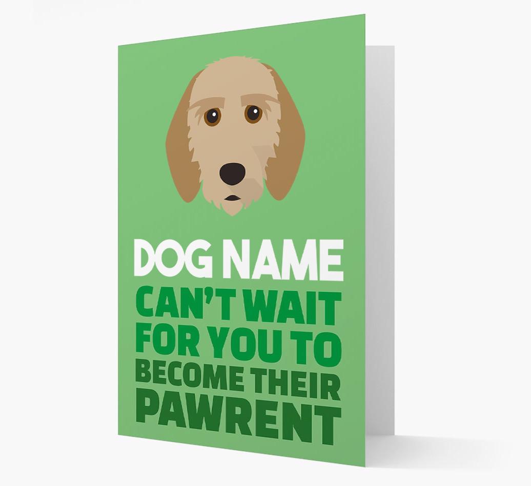 'Happy Anniversary Future Dog Parent' Card with {breedFullName} Icon