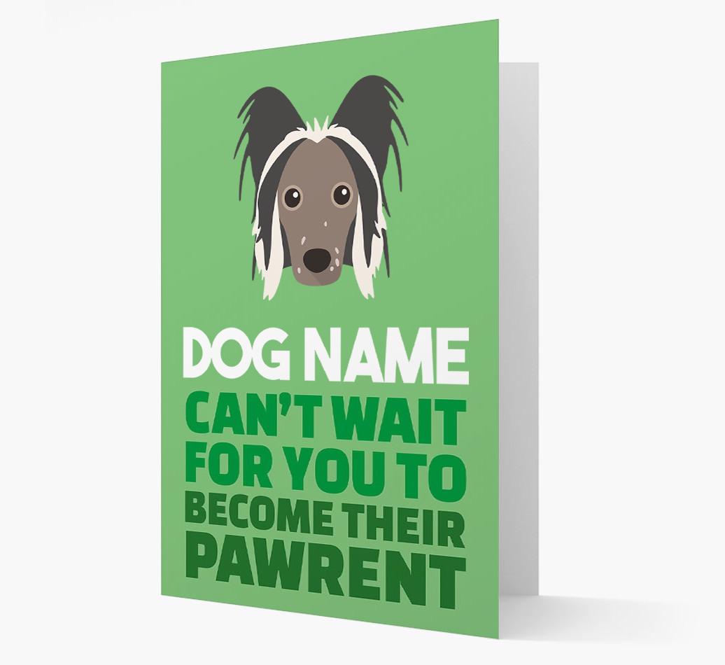 'Happy Anniversary Future Dog Parent' Card with {breedFullName} Icon