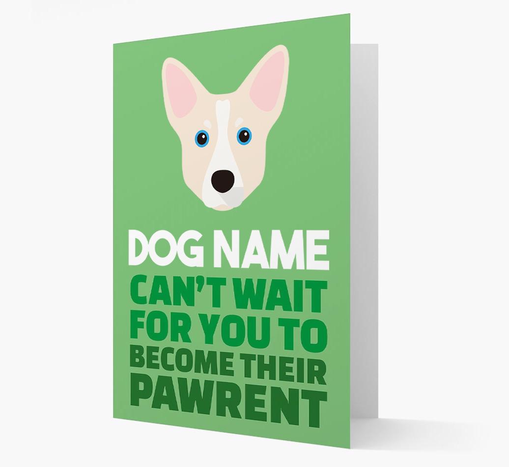 'Happy Anniversary Future Dog Parent' Card with {breedFullName} Icon