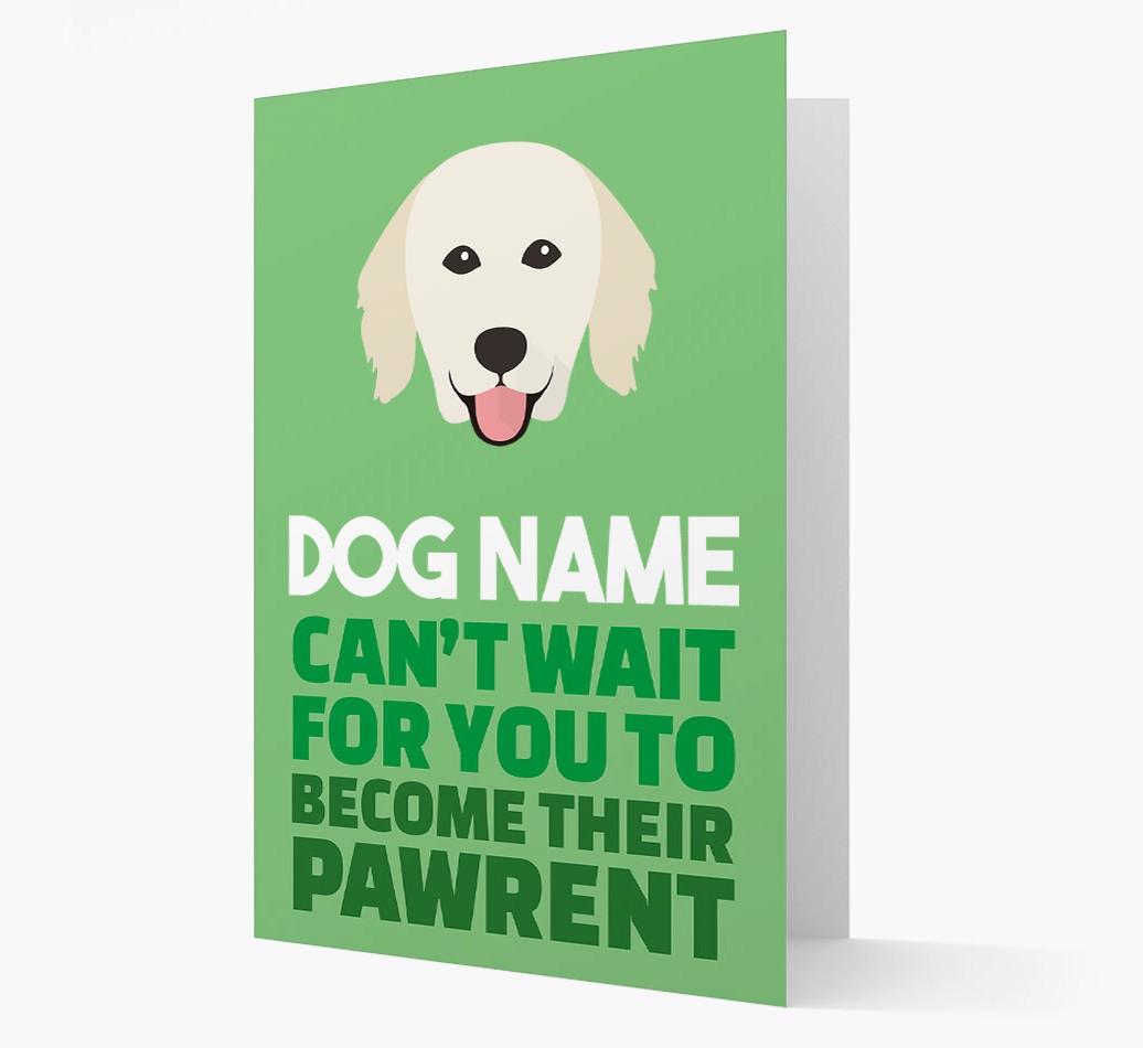 'Happy Anniversary Future Dog Parent' Card with {breedFullName} Icon