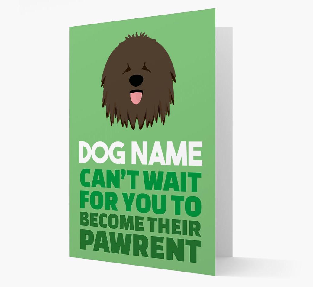 'Happy Anniversary Future Dog Parent' Card with {breedFullName} Icon