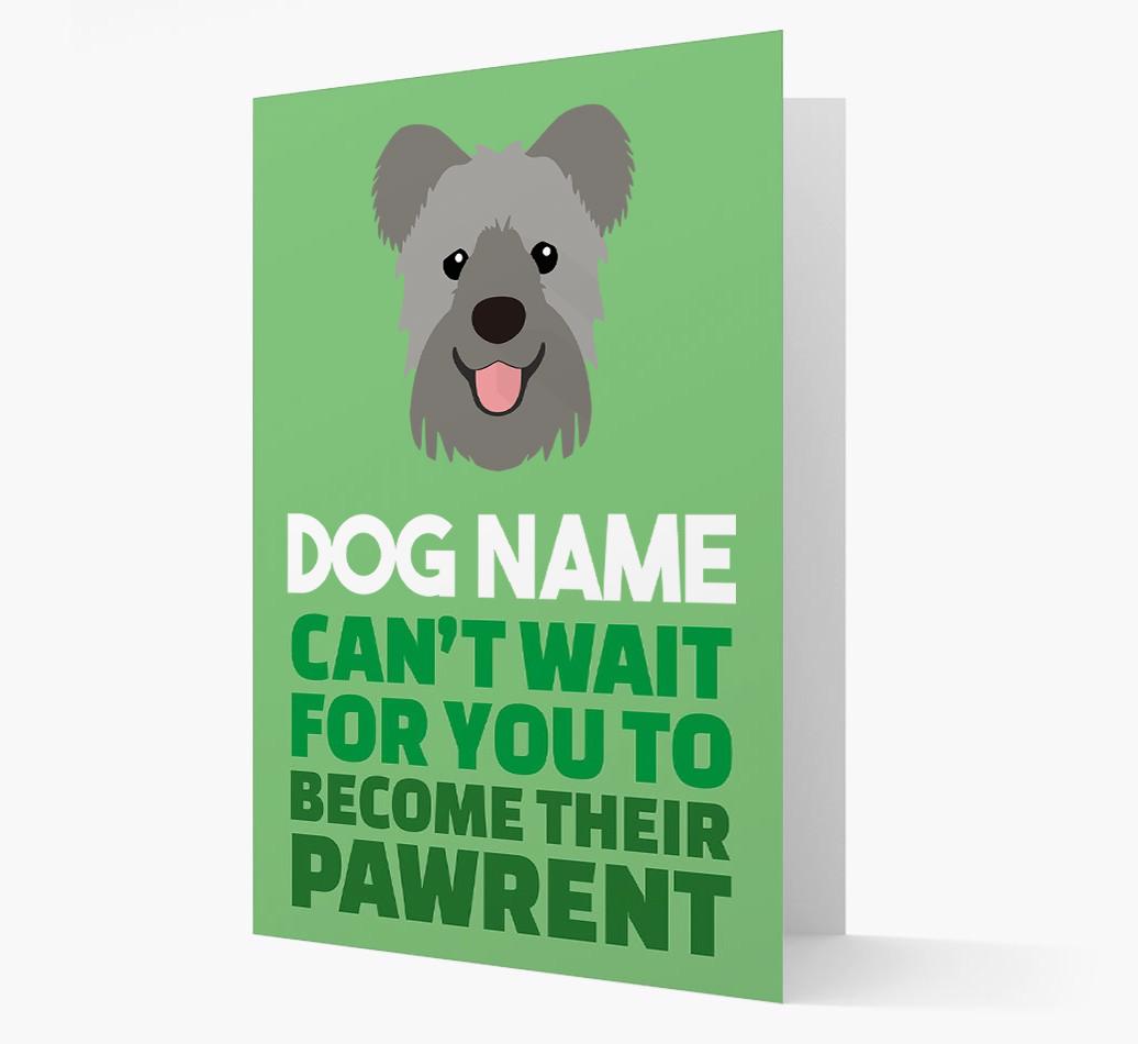 'Happy Anniversary Future Dog Parent' Card with {breedFullName} Icon