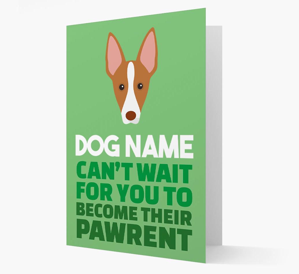 'Happy Anniversary Future Dog Parent' Card with {breedFullName} Icon