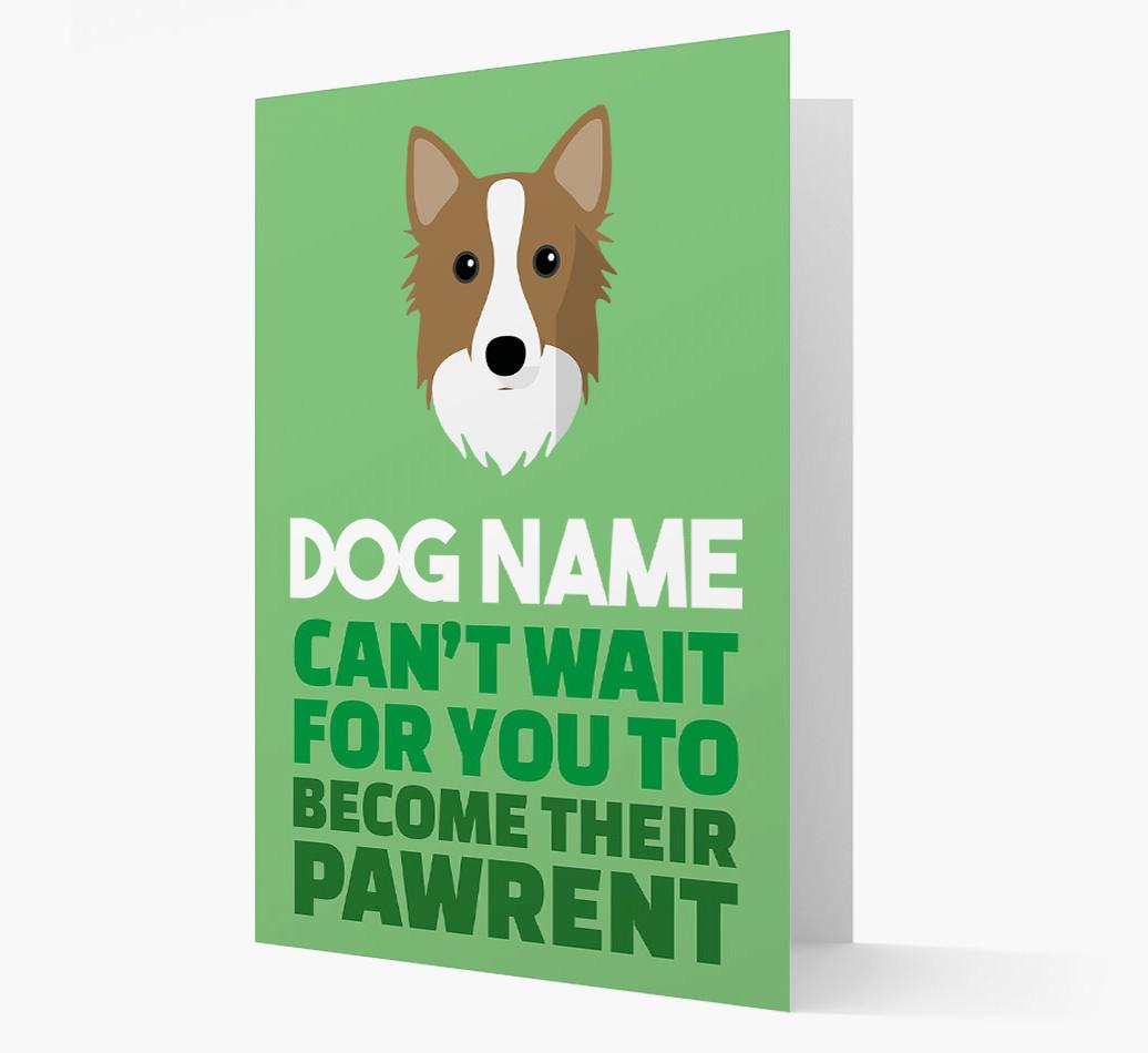 'Happy Anniversary Future Dog Parent' Card with {breedFullName} Icon
