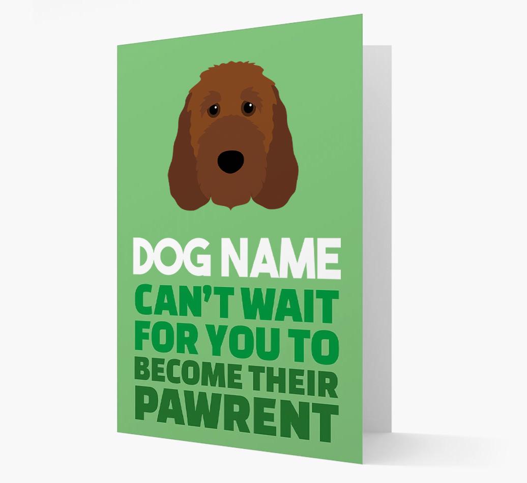 'Happy Anniversary Future Dog Parent' Card with {breedFullName} Icon