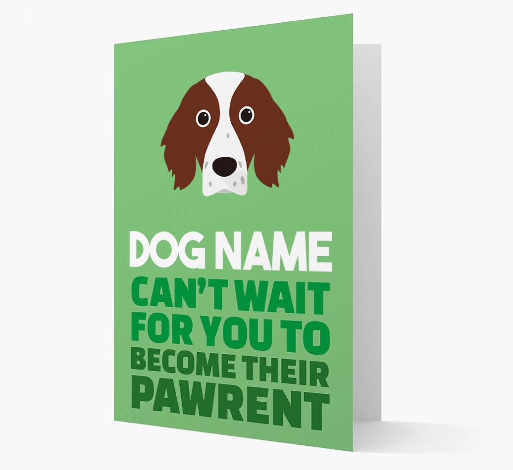 'Happy Anniversary Future Dog Parent' Card with {breedFullName} Icon