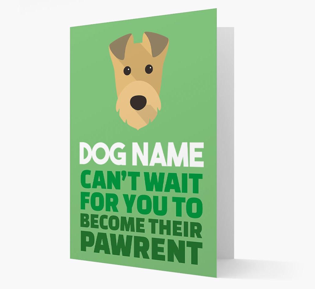 'Happy Anniversary Future Dog Parent' Card with {breedFullName} Icon