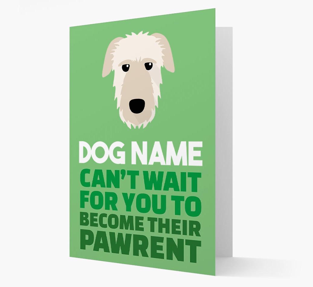 'Happy Anniversary Future Dog Parent' Card with {breedFullName} Icon