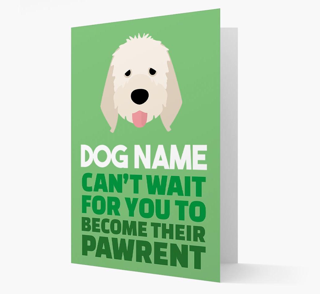 'Happy Anniversary Future Dog Parent' Card with {breedFullName} Icon