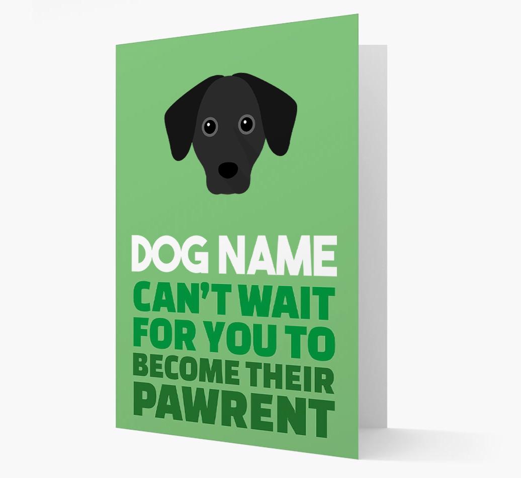'Happy Anniversary Future Dog Parent' Card with {breedFullName} Icon
