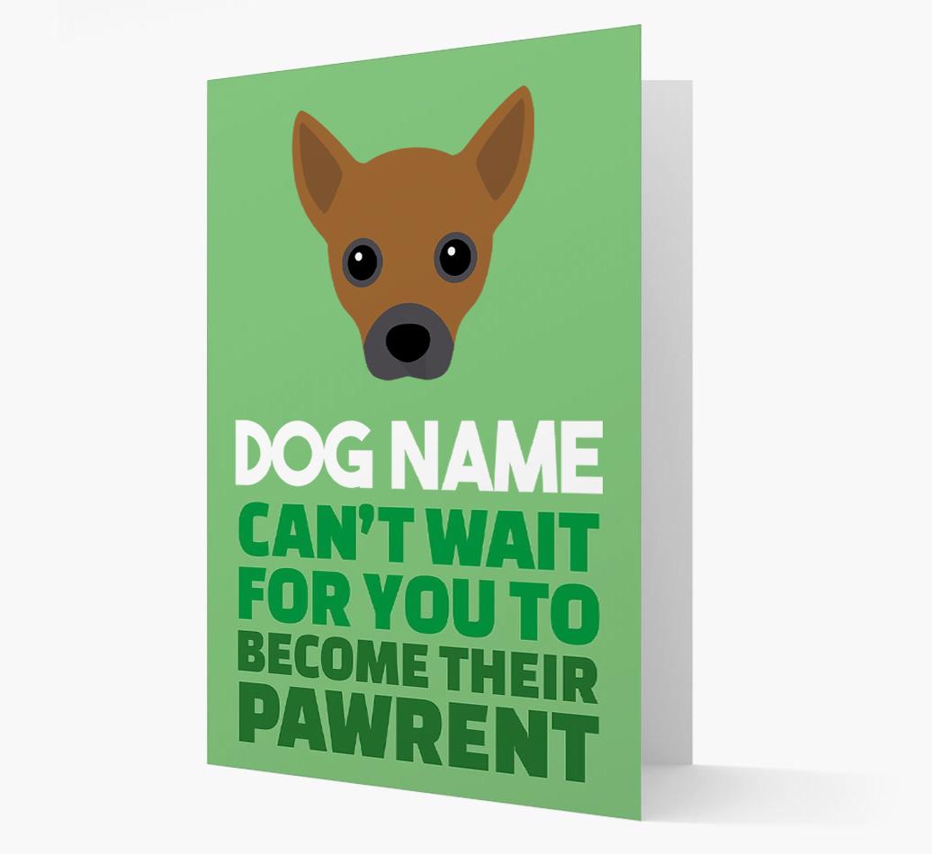 'Happy Anniversary Future Dog Parent' Card with {breedFullName} Icon