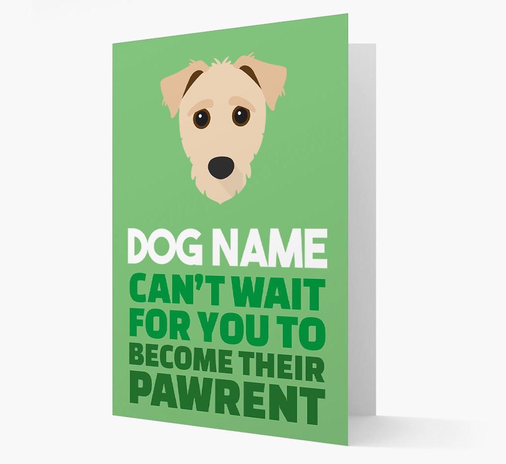 'Happy Anniversary Future Dog Parent' Card with {breedFullName} Icon