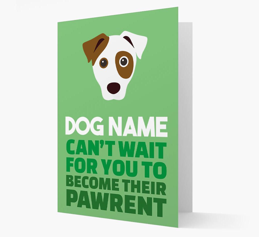 'Happy Anniversary Future Dog Parent' Card with {breedFullName} Icon