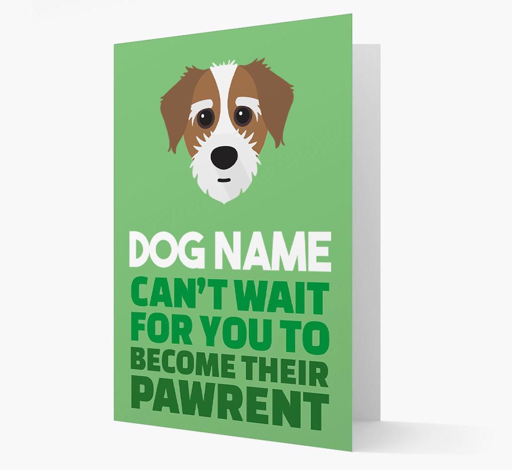 'Happy Anniversary Future Dog Parent' Card with {breedFullName} Icon