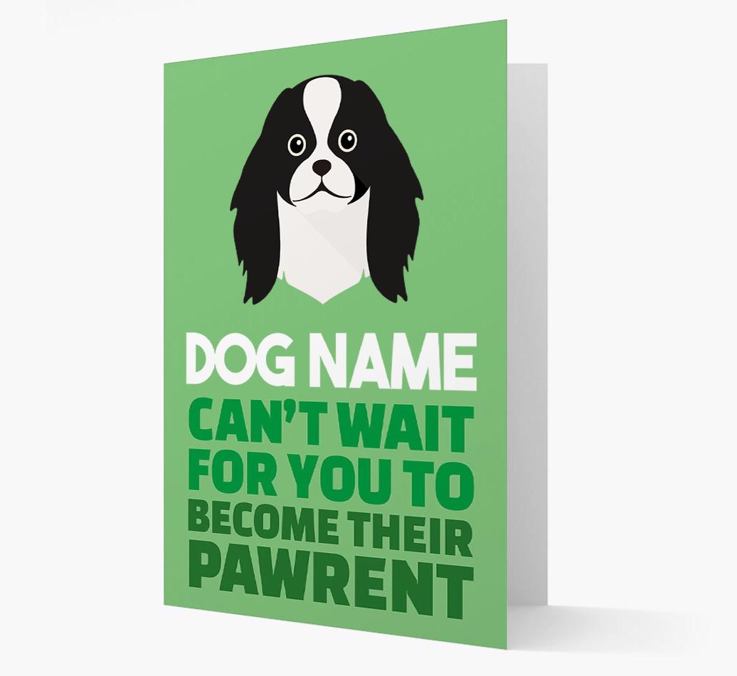 'Happy Anniversary Future Dog Parent' Card with {breedFullName} Icon