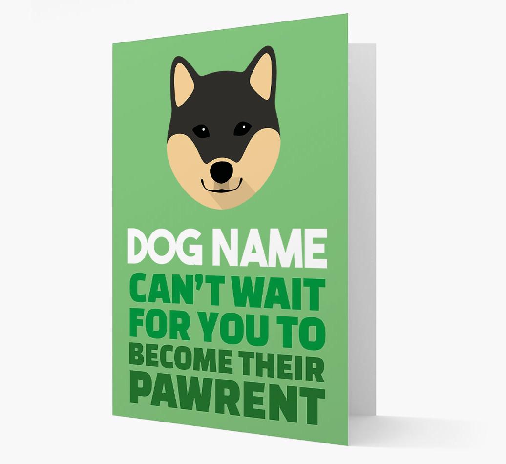 'Happy Anniversary Future Dog Parent' Card with {breedFullName} Icon