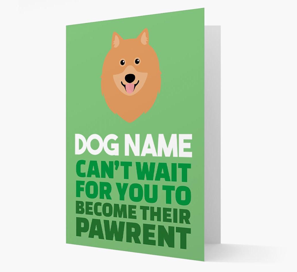 'Happy Anniversary Future Dog Parent' Card with {breedFullName} Icon