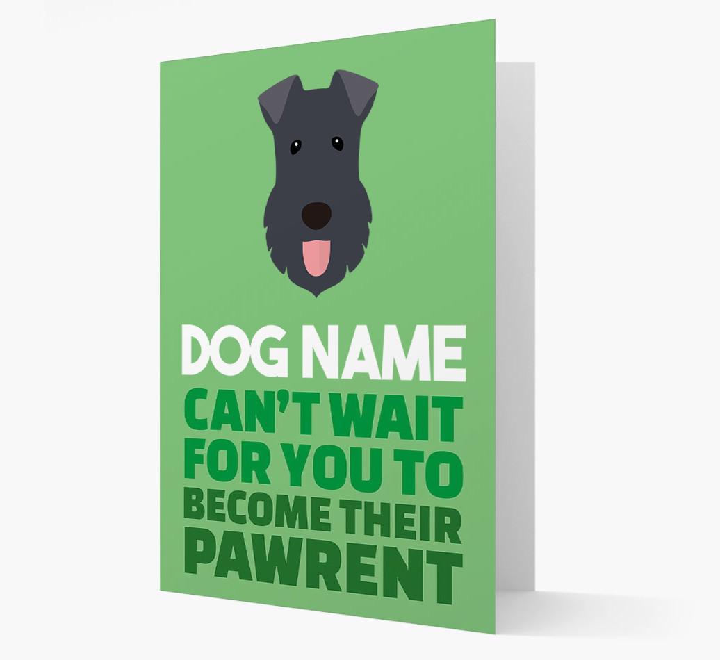 'Happy Anniversary Future Dog Parent' Card with {breedFullName} Icon