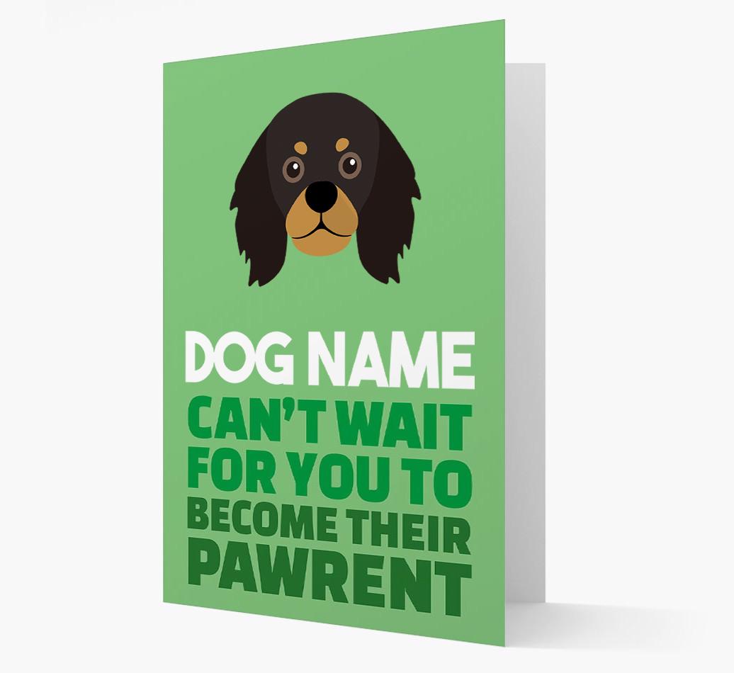 'Happy Anniversary Future Dog Parent' Card with {breedFullName} Icon