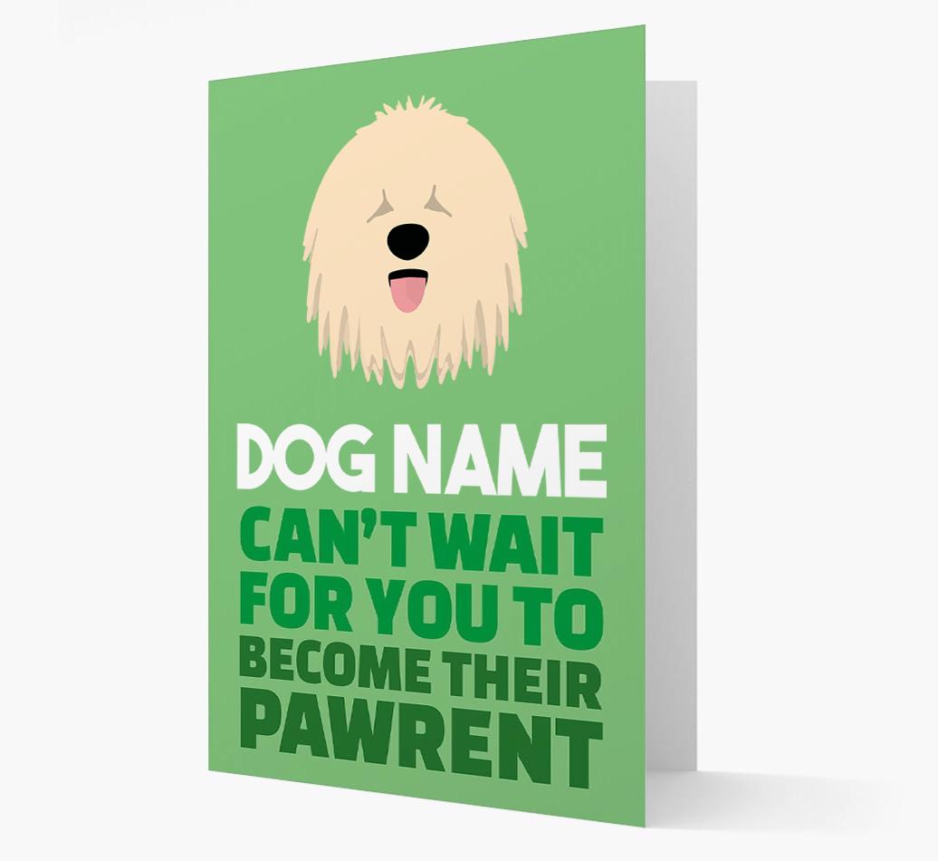 'Happy Anniversary Future Dog Parent' Card with {breedFullName} Icon