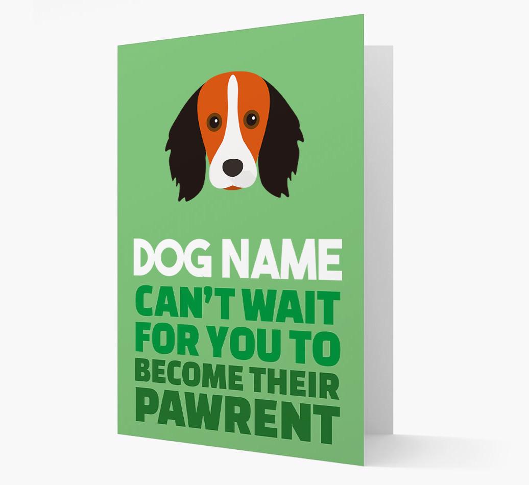 'Happy Anniversary Future Dog Parent' Card with {breedFullName} Icon
