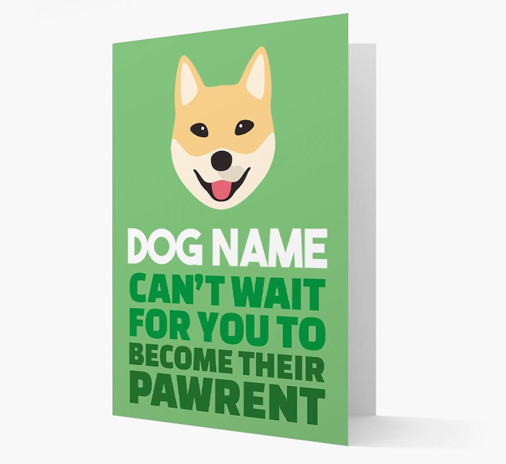 'Happy Anniversary Future Dog Parent' Card with {breedFullName} Icon