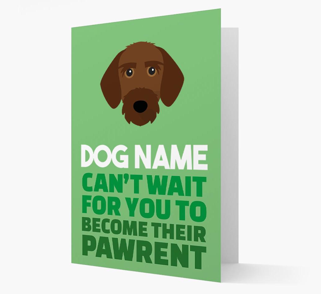 'Happy Anniversary Future Dog Parent' Card with {breedFullName} Icon