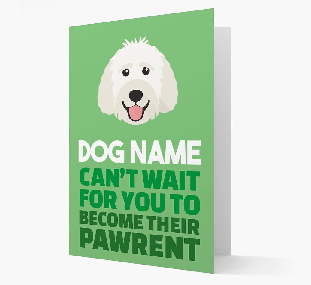 'Happy Anniversary Future Dog Parent' Card with {breedFullName} Icon