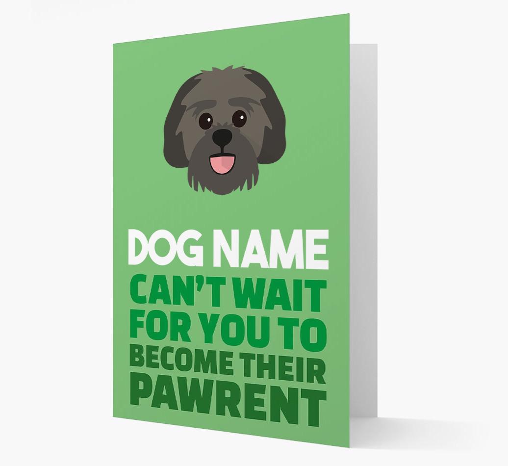 'Happy Anniversary Future Dog Parent' Card with {breedFullName} Icon