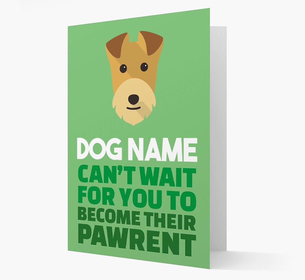 'Happy Anniversary Future Dog Parent' Card with {breedFullName} Icon