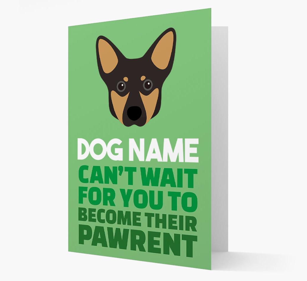 'Happy Anniversary Future Dog Parent' Card with {breedFullName} Icon
