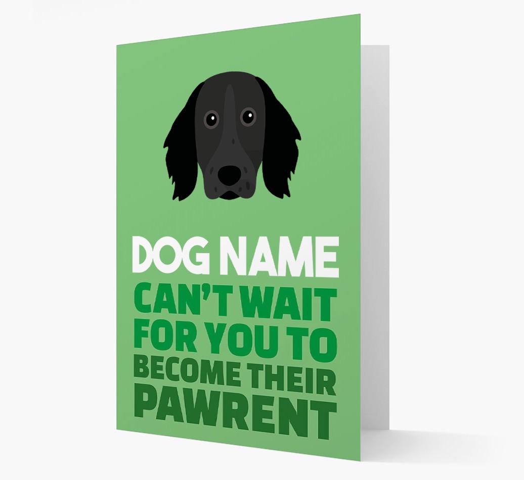 'Happy Anniversary Future Dog Parent' Card with {breedFullName} Icon