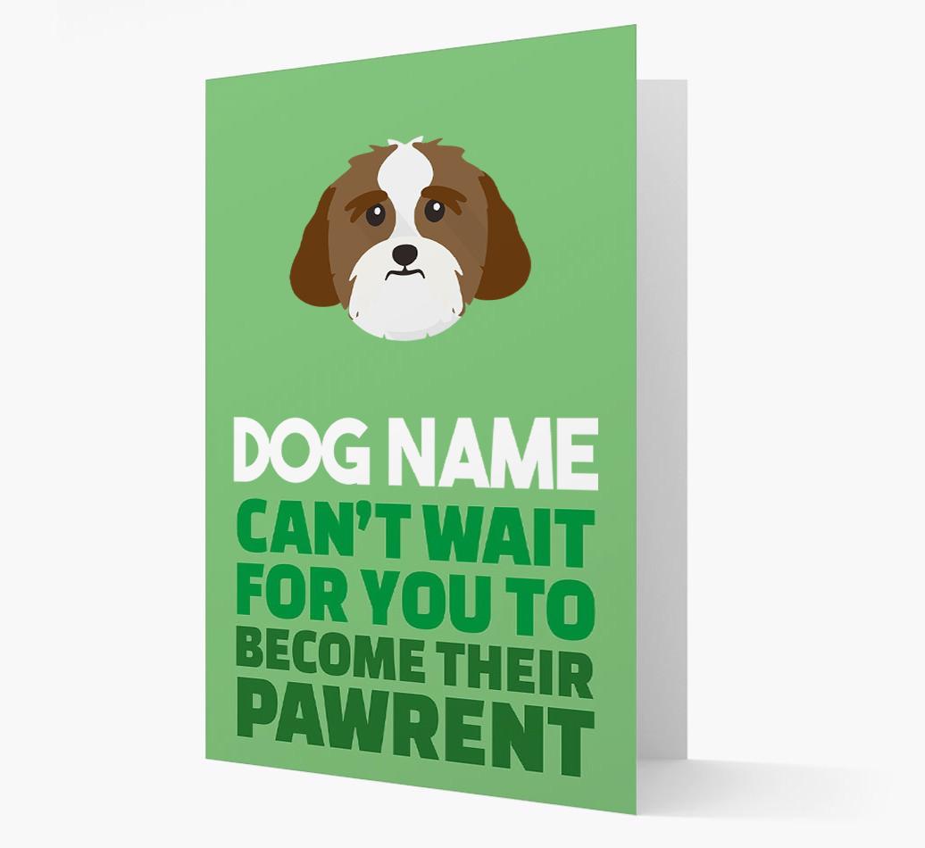 'Happy Anniversary Future Dog Parent' Card with {breedFullName} Icon