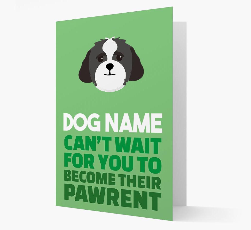 'Happy Anniversary Future Dog Parent' Card with {breedFullName} Icon