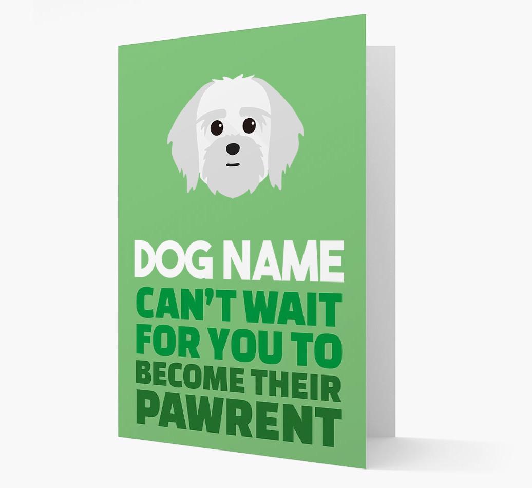 'Happy Anniversary Future Dog Parent' Card with {breedFullName} Icon