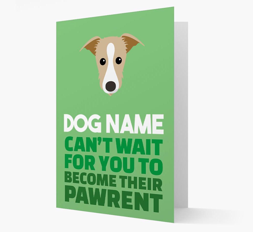 'Happy Anniversary Future Dog Parent' Card with {breedFullName} Icon