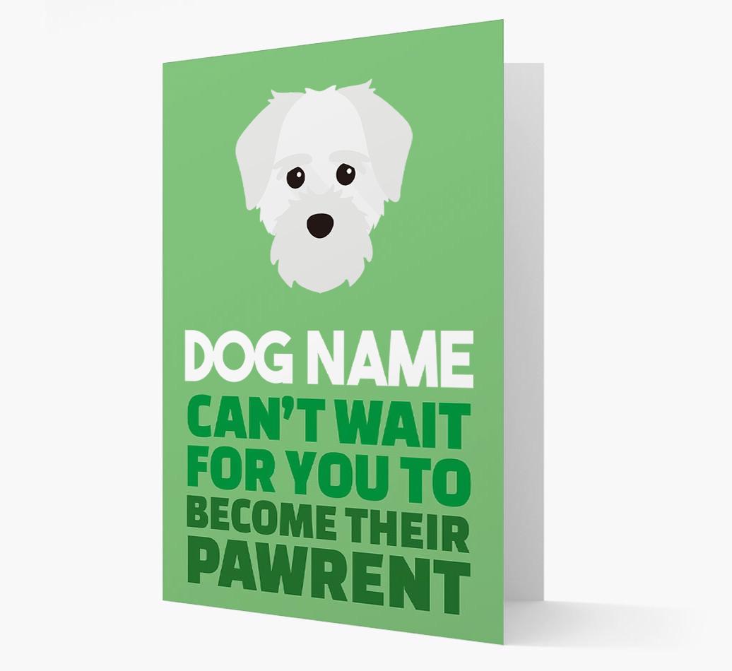 'Happy Anniversary Future Dog Parent' Card with {breedFullName} Icon