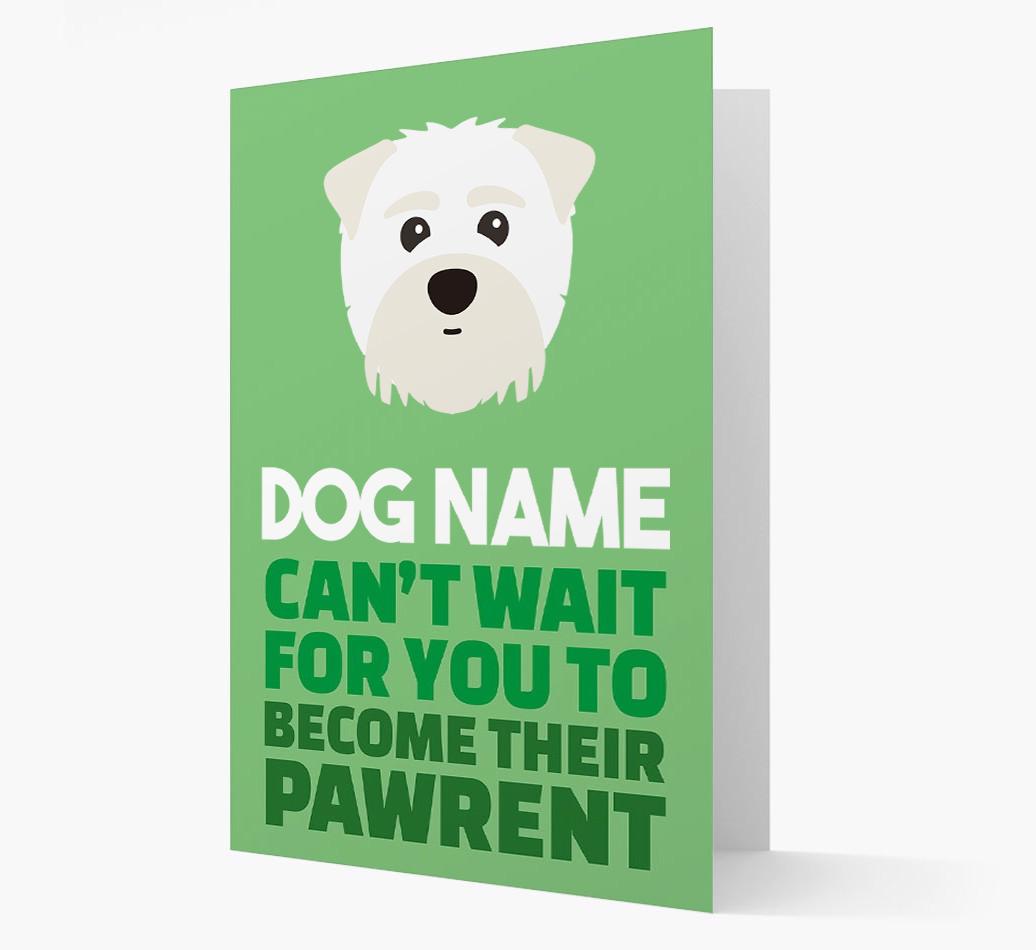 'Happy Anniversary Future Dog Parent' Card with {breedFullName} Icon