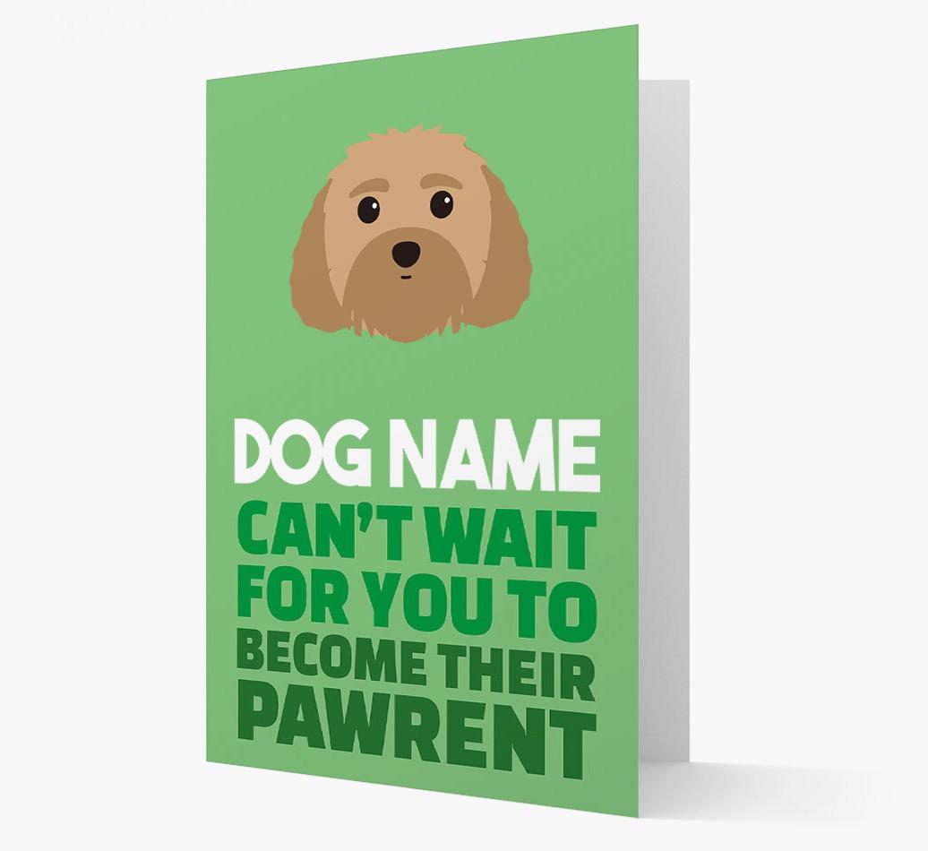 'Happy Anniversary Future Dog Parent' Card with {breedFullName} Icon
