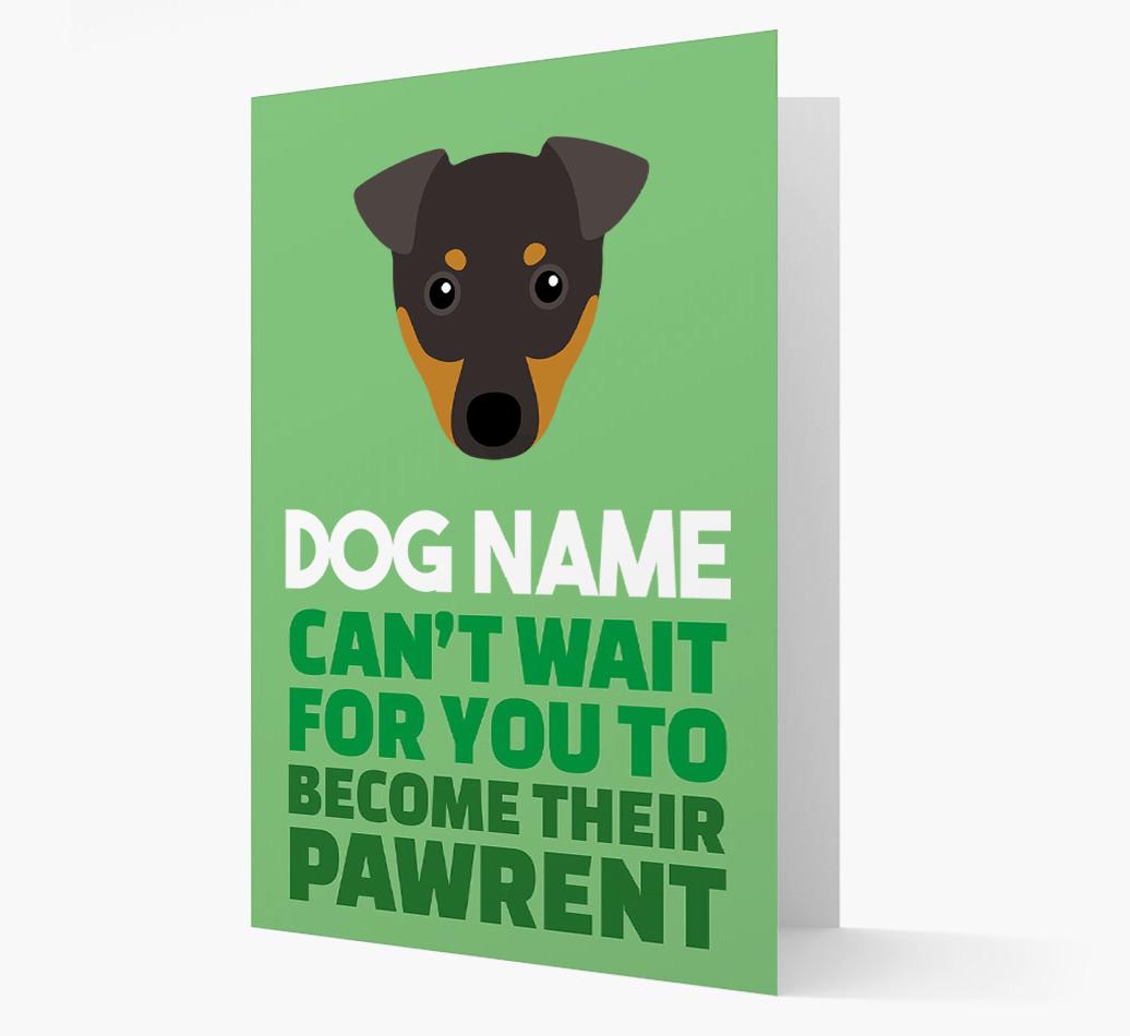 'Happy Anniversary Future Dog Parent' Card with {breedFullName} Icon