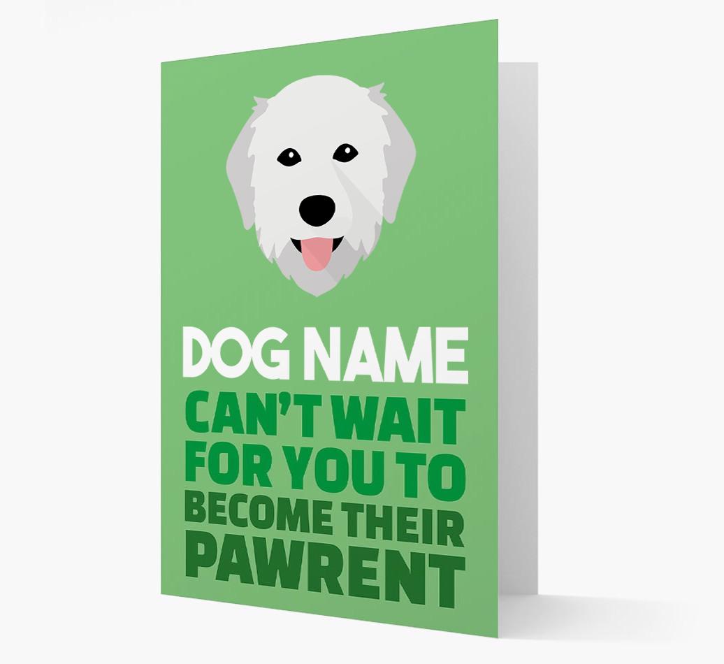 'Happy Anniversary Future Dog Parent' Card with {breedFullName} Icon