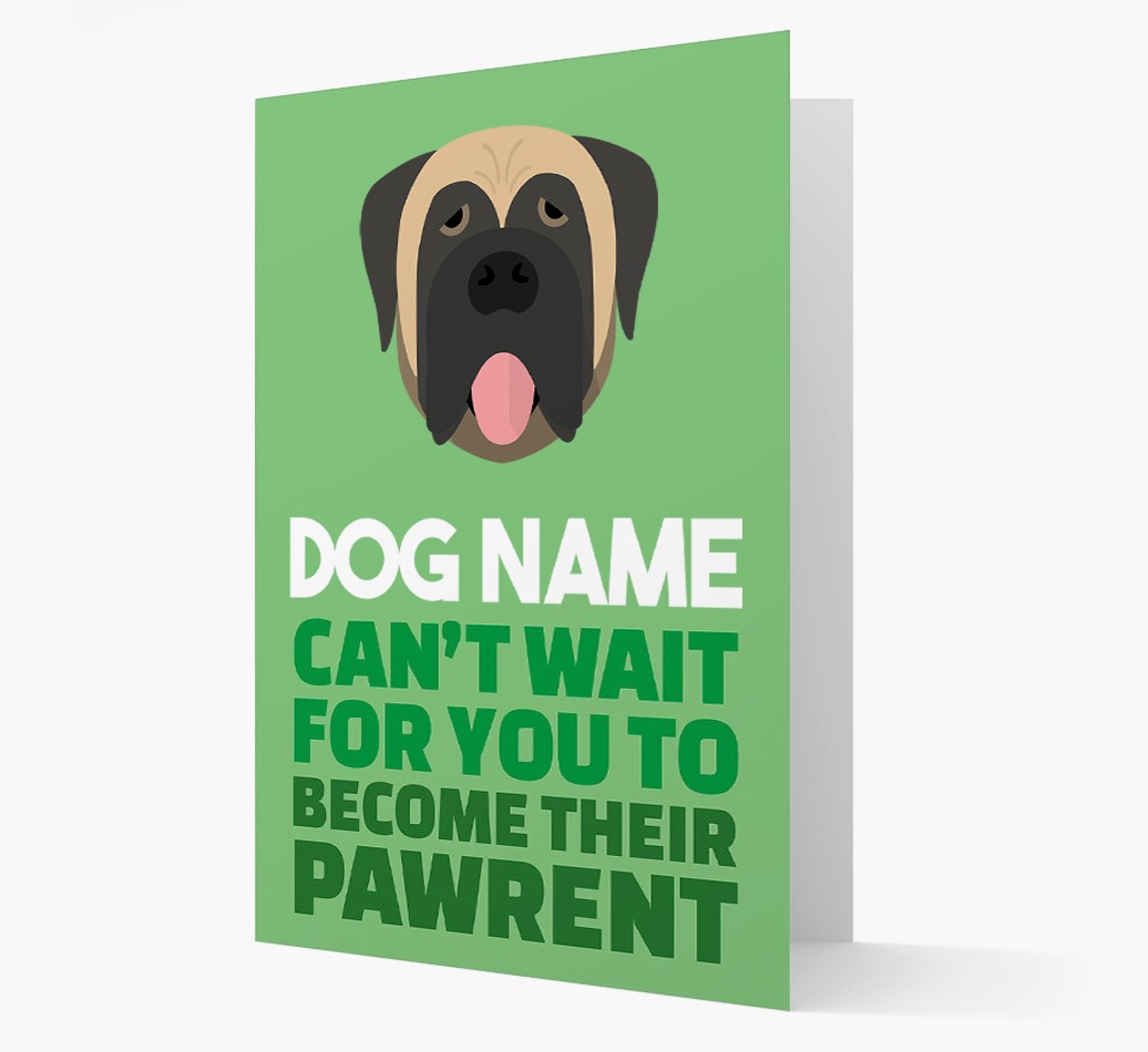 'Happy Anniversary Future Dog Parent' Card with {breedFullName} Icon