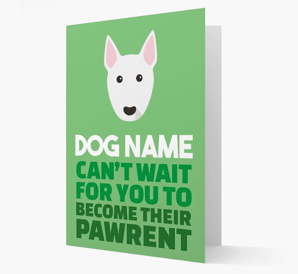'Happy Anniversary Future Dog Parent' Card with {breedFullName} Icon