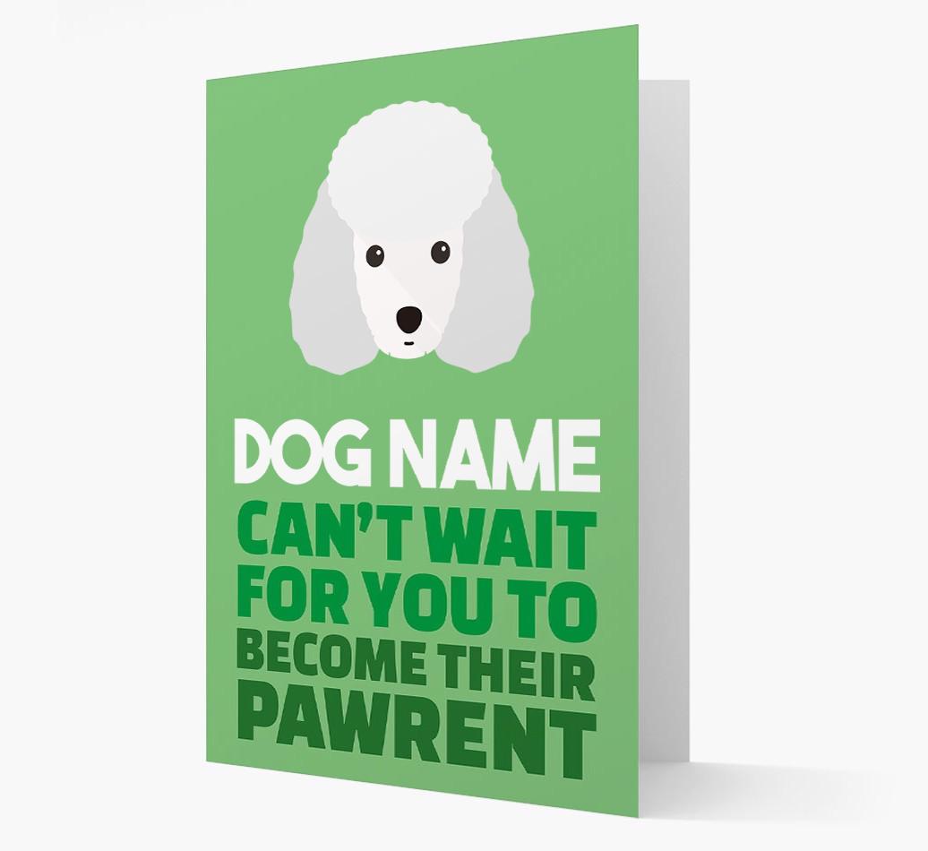 'Happy Anniversary Future Dog Parent' Card with {breedFullName} Icon