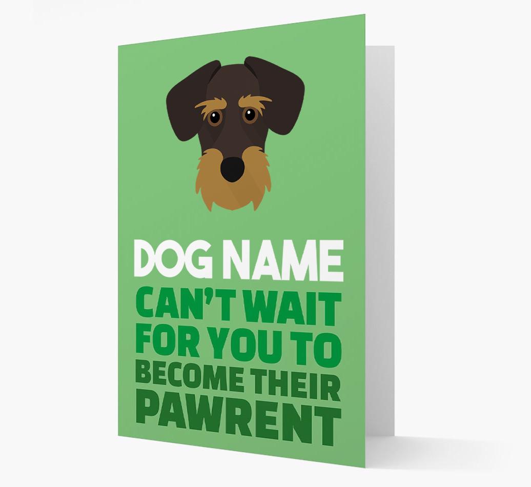 'Happy Anniversary Future Dog Parent' Card with {breedFullName} Icon